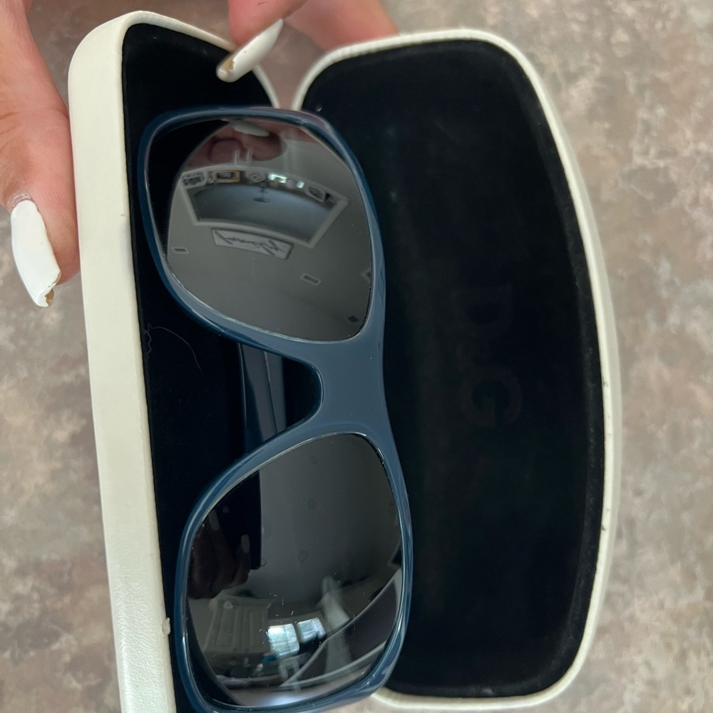 Dolce & Gabbana  Sunglasses, Blue on Crystal/Gray